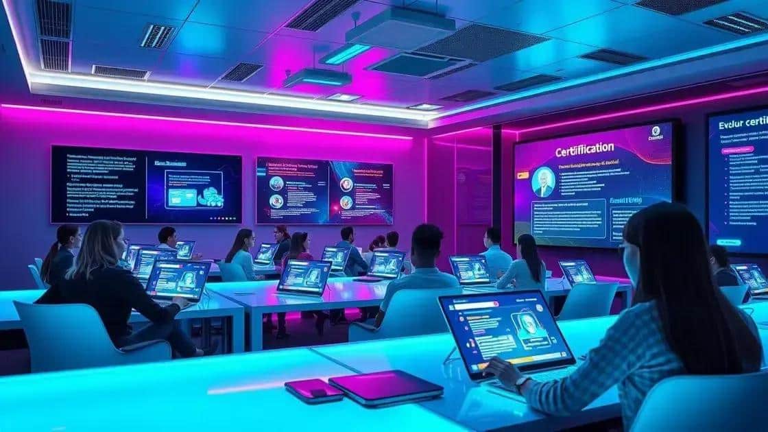 Future predictions for student certifications