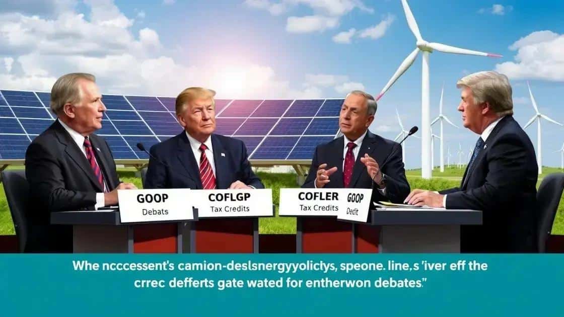 GOP perspectives on energy tax credits