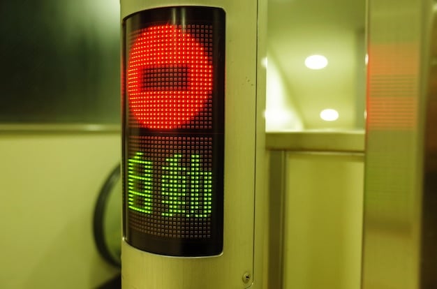 A close-up of a smart traffic light dynamically adjusting its timing based on real-time traffic data, with a connected vehicle communicating wirelessly. The image highlights the responsiveness and adaptability of modern traffic management systems.
