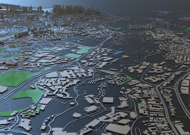 A map of a US city highlighting areas where smart water sensors are deployed, with data visualizations showing reductions in water consumption and leakage rates in those areas.