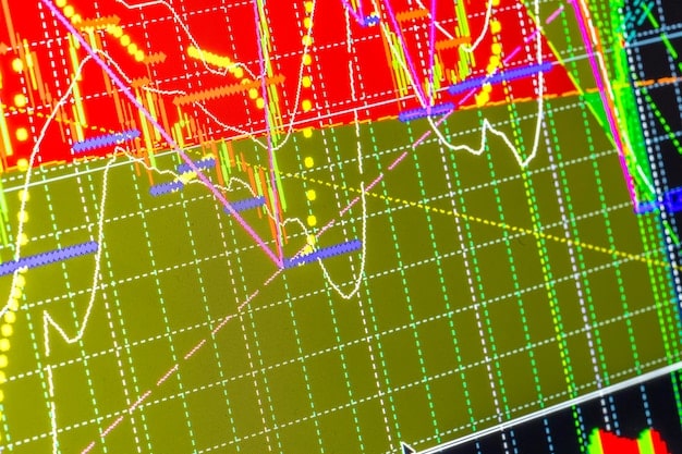 A digital interface showing a heat map of a city, with different colors indicating areas of high and low crime risk. The interface is being used by a police officer.