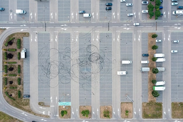 A map of a city with strategically placed pins indicating locations for future electric vehicle charging stations, taking into account traffic patterns, residential areas, and commercial centers.