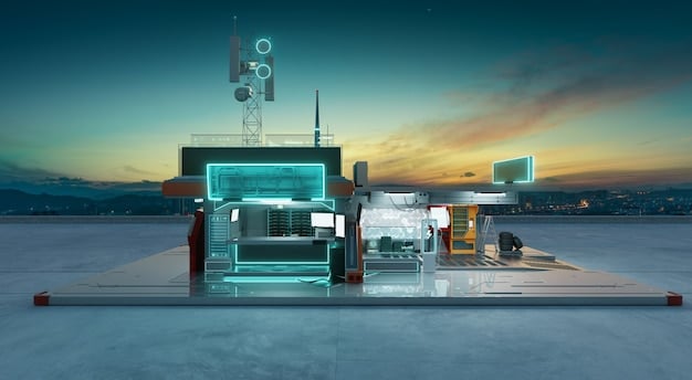 A high-tech control center displaying real-time traffic data powered by 5G, with operators monitoring and managing traffic flow efficiently. The scene should emphasize the use of technology to optimize transportation networks.