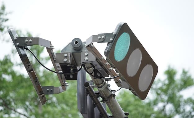 A close-up of a self-driving car’s sensors (LiDAR, cameras, radar) illustrating how they perceive and map the environment around the vehicle.