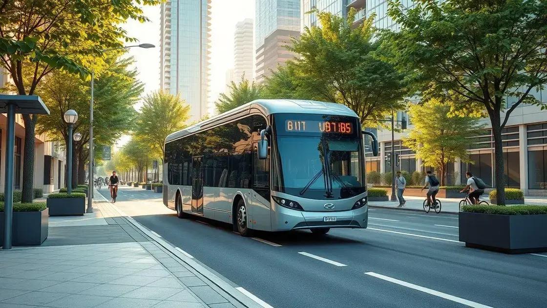 Benefits of electric buses for urban systems