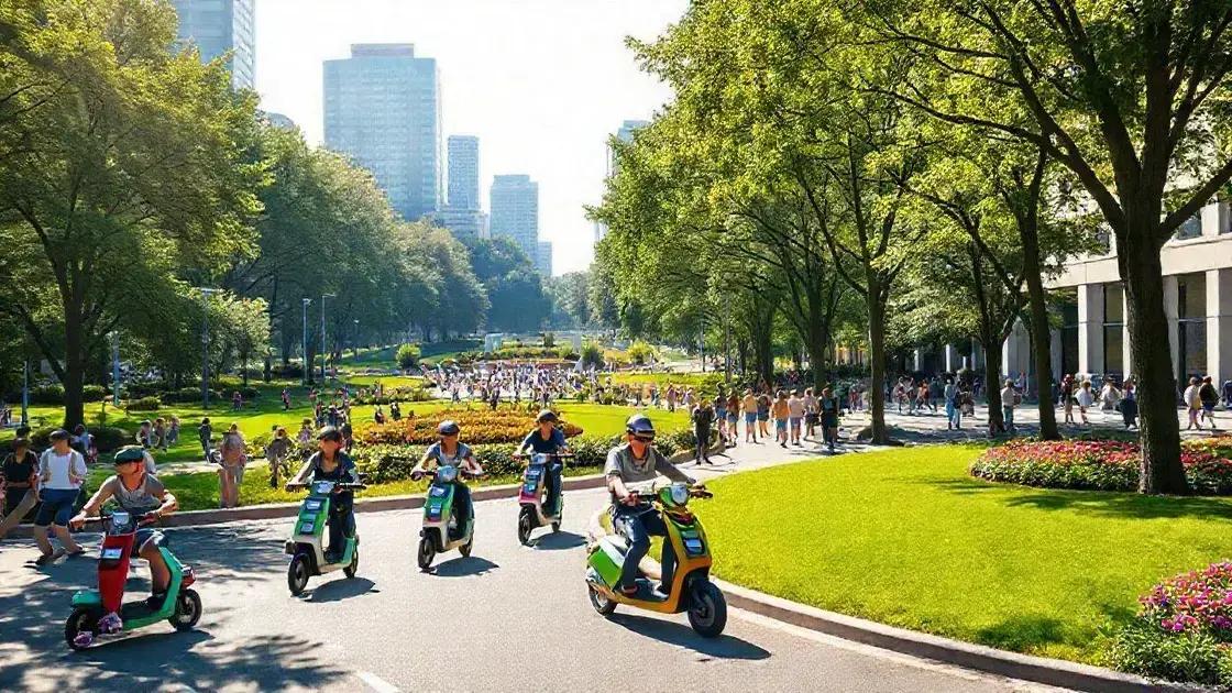Benefits of shared scooters in urban areas