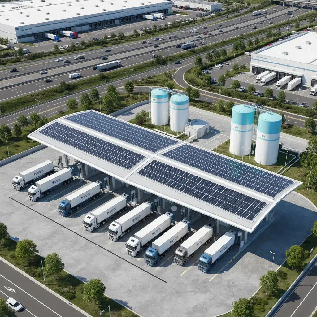 Hydrogen refueling station for heavy-duty trucks